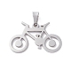 Joya chico de acero inoxidable de color 201 originales colgantes bici bicicleta STAS-I032-223-1