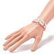 Ensembles de bracelets extensibles de perles heishi en argile polymère pour la saint valentin BJEW-JB06298-03-11
