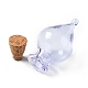 Ornamento di bottiglie di sughero in vetro a goccia AJEW-A039-01F-2