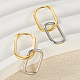 925 серьги-кольца из стерлингового серебра с подвесками для женщин EJEW-F317-29GP-3