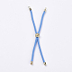 Nylon Twisted Cord Bracelet Making MAK-F018-03G-RS-2