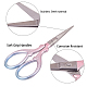 SUNNYCLUE 3.7 Inch Embroidery Needlework Scissors Stainless Steel Embroidery Scissors for Fabric Cutting Dressmaking Beard Nose Trimming TOOL-SC0001-02-4