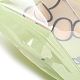 四角いプラスチック包装のジップロック袋  漫画の手の模様で  トップセルフシールパウチ  黄緑  13.3x13.5x0.15cm  片側の厚さ：2.5ミル（0.065mm） OPP-K001-06A-3