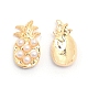 (Clearance Sale)Alloy Cabochons with ABS Plastic Imitation Pearl Beads MRMJ-WH0067-35LG-1