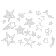 Наклейка со стразами nbeads star bling DIY-WH0303-172-1