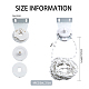 SUPERFINDINGS 2 Sets Plastic Roller Blind Repair Kit White Roller Blind Brackets with Beaded Chain Curtain Roller Accessories for Windows Curtain Rods FIND-WH0014-71-2