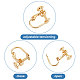 Beebeecraft 20Pcs/Box Clip-on Earring Findings 18K Gold Plated Brass Screw Back Ear Wire Non Pierced Earring Converter for Non-Pierced Earring Jewelry Making KK-BBC0003-38-4