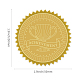 Selbstklebende Aufkleber mit Goldfolienprägung DIY-WH0211-035-2