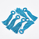 Décorations de gros pendentif pompon en polyester X-FIND-S274-03-2