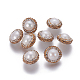 Perlas naturales abalorios de agua dulce cultivadas PEAR-F015-18C-1