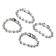 304 pulseras de acero inoxidable de la cadena de bolas de acero BJEW-G618-03P-4