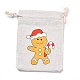 Рождественские мешочки для хранения хлопчатобумажной ткани ABAG-M004-02G-1