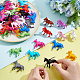 Pandahall 48pcs Opaque Acrylic Pendants 12 Colors Little Horse Animal Resin Charms Horsemanship Pendants Colorful Craft Beads for DIY Keychains Bracelet Necklace Jewelry Making TACR-PH0001-47-3