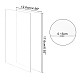 Transparent Acrylic for Picture Frame TACR-WH0006-03A-2