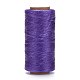 ポリエステルワックスコード  マイクロマクラメコード  ワックスミシン糸  フラット  紫色のメディア  0.8mm  約284.33ヤード（260m）/ロール YC-I003-A25-1