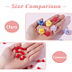 Craftdady 72Pcs 2 Style 6 Colors Smudged Color Opaque Resin Cabochons RESI-CD0001-19-9