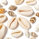 4 style perles de coquillages cauris mélangés naturels BSHE-FS0001-01-3