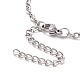 304 pulsera de cadena de cable de acero inoxidable para hombres y mujeres BJEW-E031-01P-06-3