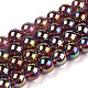 Electroplate Transparent Glass Beads Strands GLAA-T032-T10mm-AB19-1