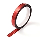 レーザー輝くペットプラスチックスクラップブックの装飾的なマスキングテープ  レッド  0.59インチ（15mm）  50 m /ロール AJEW-H122-B03-3