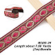 Ethnic Style Embroidery Polyester Ribbons SK-TAC0001-01-3