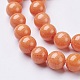Chapelets de perles rondes en jade de Mashan naturelle X-G-D263-8mm-XS21-2