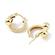 Round Rack Plating Brass Hoop Earrings for Women KK-Z038-04G-2