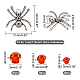 Ahadermaker bricolage kit de fabrication de pendentif araignée pour halloween DIY-GA0004-71-2