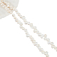 Nbeads 1 filo di perle di perle d'acqua dolce coltivate naturali PEAR-NB0002-11-7