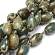 Brins de perles dzi à motif ruyi de style tibétain TDZI-O003-25B-1