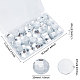 FINGERINSPIRE 60Pcs Flat Back Round Acrylic Rhinestones(Square Grid Surface) 30mm Clear Round Acrylic Crystal Gems Circle Gems for Jewelry Making Costume Jewels Cosplay Embelishments OACR-FG0001-06-2