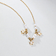 Imitation Pearl Beaded Star Pendant Necklaces ID0009-1