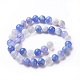 Chapelets de perles d'agate naturelle G-P434-09A-B-1