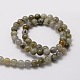 Chapelets de perles rondes en labradorite naturelle G-E329-10mm-48-2
