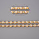 Handgefertigte Perlenketten aus Messing CHC-S012-006-4