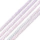 Transparente Glasperlenstränge mit Farbverlauf GLAA-H021-01A-06-2