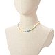 Argile polymère colliers de perles NJEW-JN03619-01-3