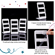 PH PandaHall 6pcs Acrylic Earring Holder Stands 24 Hole 3 Layers Stud Earring Display Jewelry Organizer for Jewelry Dangling Slant Back Display Props Show Retail Store Marketing 2.4x2.9x5.7 ODIS-PH0001-52-3