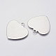 201 Stainless Steel Stamping Blank Tag Pendants STAS-F139-031P-2