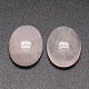 Cabochons de quartz rose naturelle ovale G-K020-20x15mm-07-1