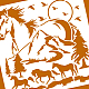 Plantilla de caballo benecreat DIY-WH0391-0111-3