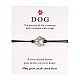 Alloy Dog Paw Print Link Bracelet ANIM-PW0001-027B-1