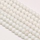 Eco-Friendly Round Baking Paint Glass Beads Strands HY-A003-6mm-RV01-1