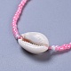 Perle de rocaille en verre réglable et ensembles de bracelets jonc en alliage de zinc de style tibétain BJEW-JB04282-01-3