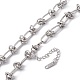 304 collar de cadena de eslabones kont de acero inoxidable para hombres y mujeres NJEW-P269-02P-3