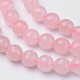 Chapelets de perles en quartz rose naturel G-D809-20-6mm-3