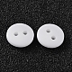 2-Hole Flat Round Resin Sewing Buttons for Costume Design BUTT-E119-18L-19-2