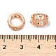 Perles de zircone cubique de placage de rack en laiton KK-K349-06RG-3
