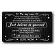 Rectangle 201 Stainless Steel Custom Blank Thermal Transfer Wallet Card DIY-WH0252-014-1