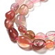 Chapelets de perles rouges en agate naturelle G-P497-01A-12-4